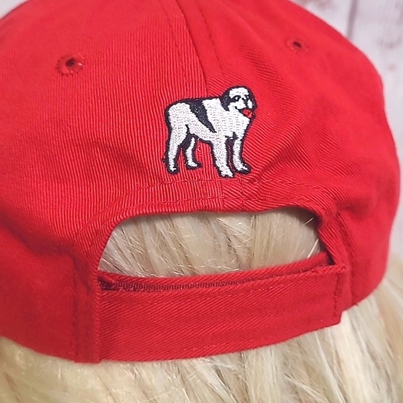 Vintage 90s Y2K Big Dogs Spider-Man Web Red Embroidered Adjustable Hat Cap - Picture 10 of 16